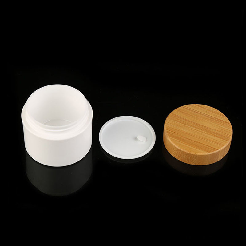 Wholesale Pp Serum Eco Friendly Bamboo Lid Cosmetic Cream Jar from china suppliers