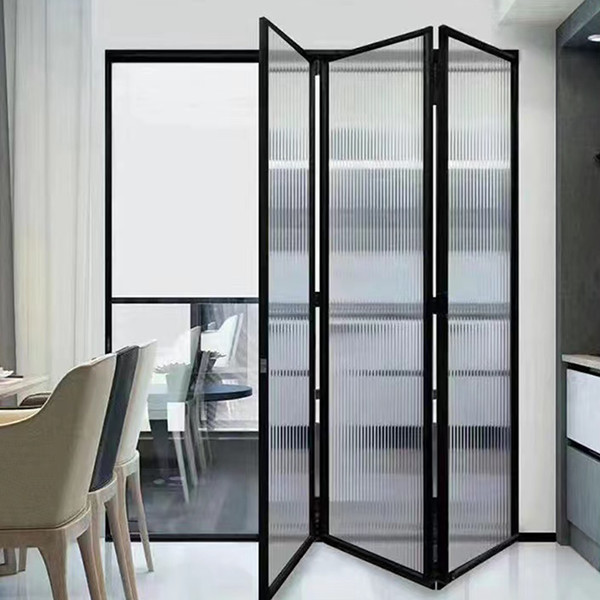 Wholesale Frameless Aluminium Folding Door Double Glazed Aluminium Bifold Doors For Villa Hotel Cottage from china suppliers