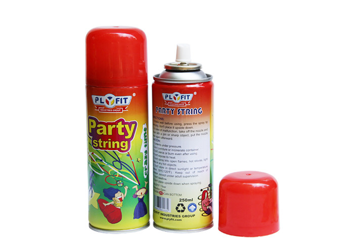 Wholesale Party / Wedding Silly String Spray Streamer , Red / Blue / Yellow Crazy String Spray from china suppliers