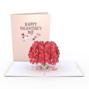 Valentine’s Day Tree 3D Pop-up Card Love Tree Pop-up Card