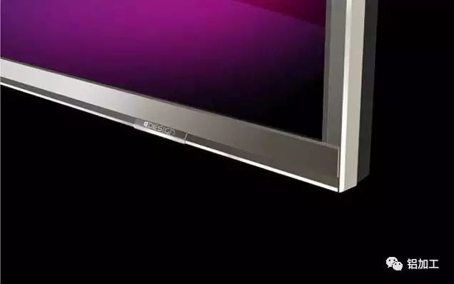 6063 Aluminum Champagne Anodized Metal trim for TV Frame No trace bending