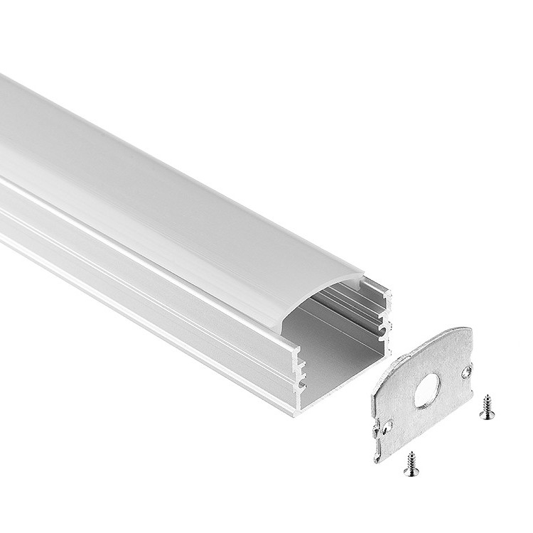 Wholesale Square Surface Mounted Aluminium LED Profile U Shaped Channel Anodized from china suppliers