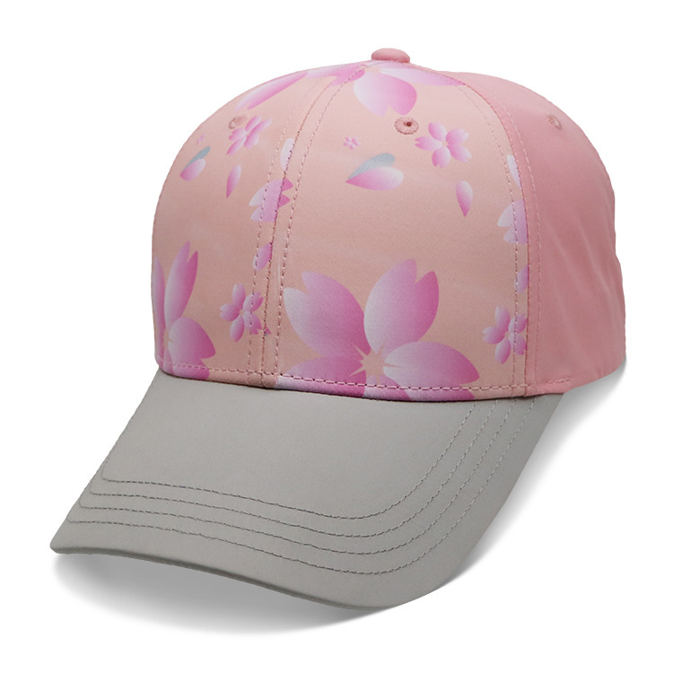 Wholesale Personalized Ladies Baseball Cap , Sublimation Flower Baseball Hat Breathable from china suppliers