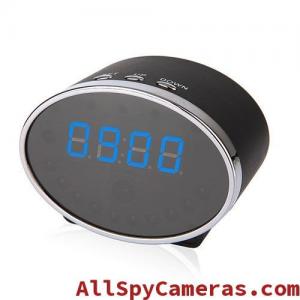 Wholesale 1080P 5MP Pixels 140 Degree Wifi Spy Alarm Clock Camera Motion Detection For Android and IOS from china suppliers