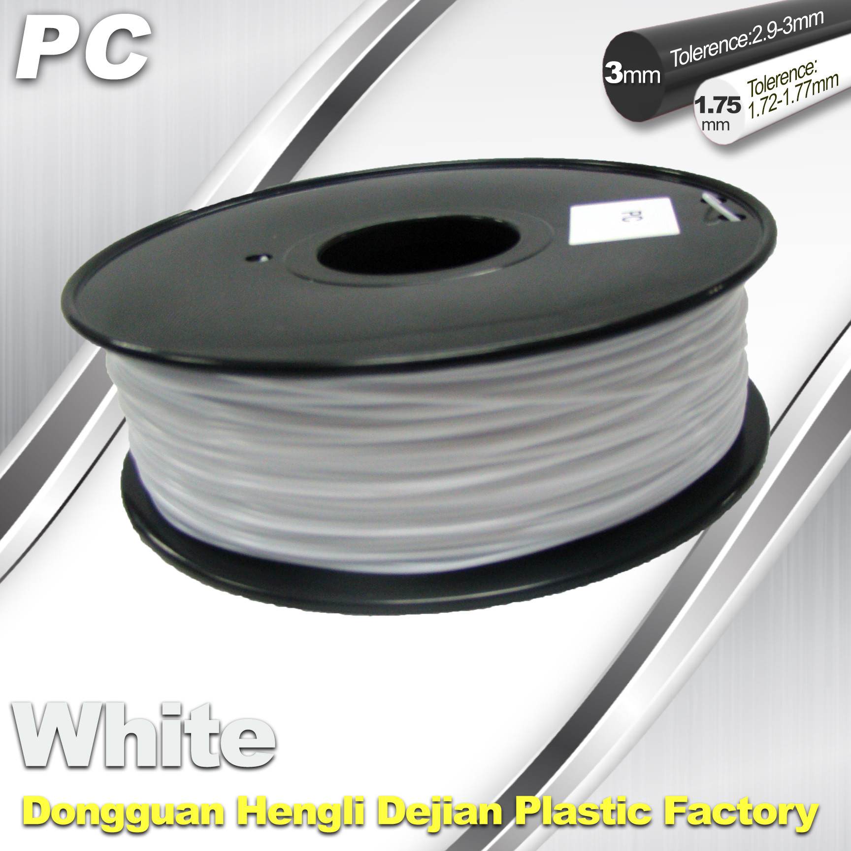 Wholesale PC Filament 1.75mm and 3mm For 3D Printer Filament High Temperature Resistant from china suppliers
