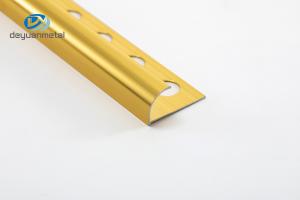 Wholesale 6063 Aluminum Corner Profiles Round Shape Gold Color For Wall Trimming from china suppliers