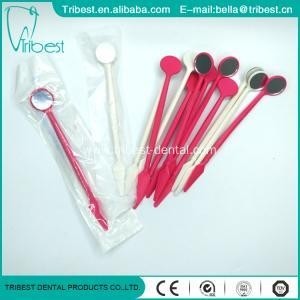 Wholesale Plastic Disposable Dental Mirror With Spatula from china suppliers