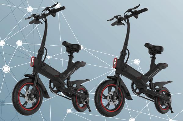 Elegant And Compact Foldable Electric Bike , Collapsible Power Assisted Bicycle