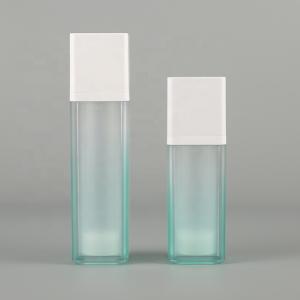 Wholesale PP Flat Shoulder Acrylic Airless Bottle 30ml 50ml Screen Printing from china suppliers