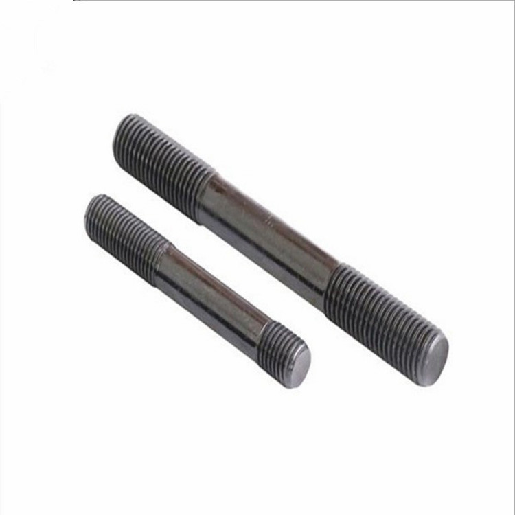 Wholesale Black Double End Threaded Rod , Double Threaded Stud Carbon Steel ASTM 3/8 0.39 Meter from china suppliers