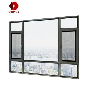 Wholesale European Style Tilt Turn Aluminium Windows Anti Theft Waterproof For Bedroom from china suppliers