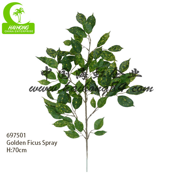 Wholesale Fabric 70cm Artificial Ficus Leaves For Landscaping Decoration from china suppliers
