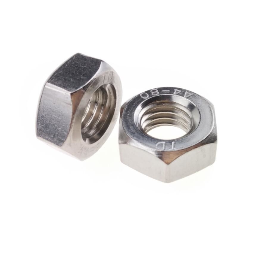 Wholesale Metric 1 Inch 316 Stainless Steel Hex Nuts Galvanize High Precison Custom Size from china suppliers