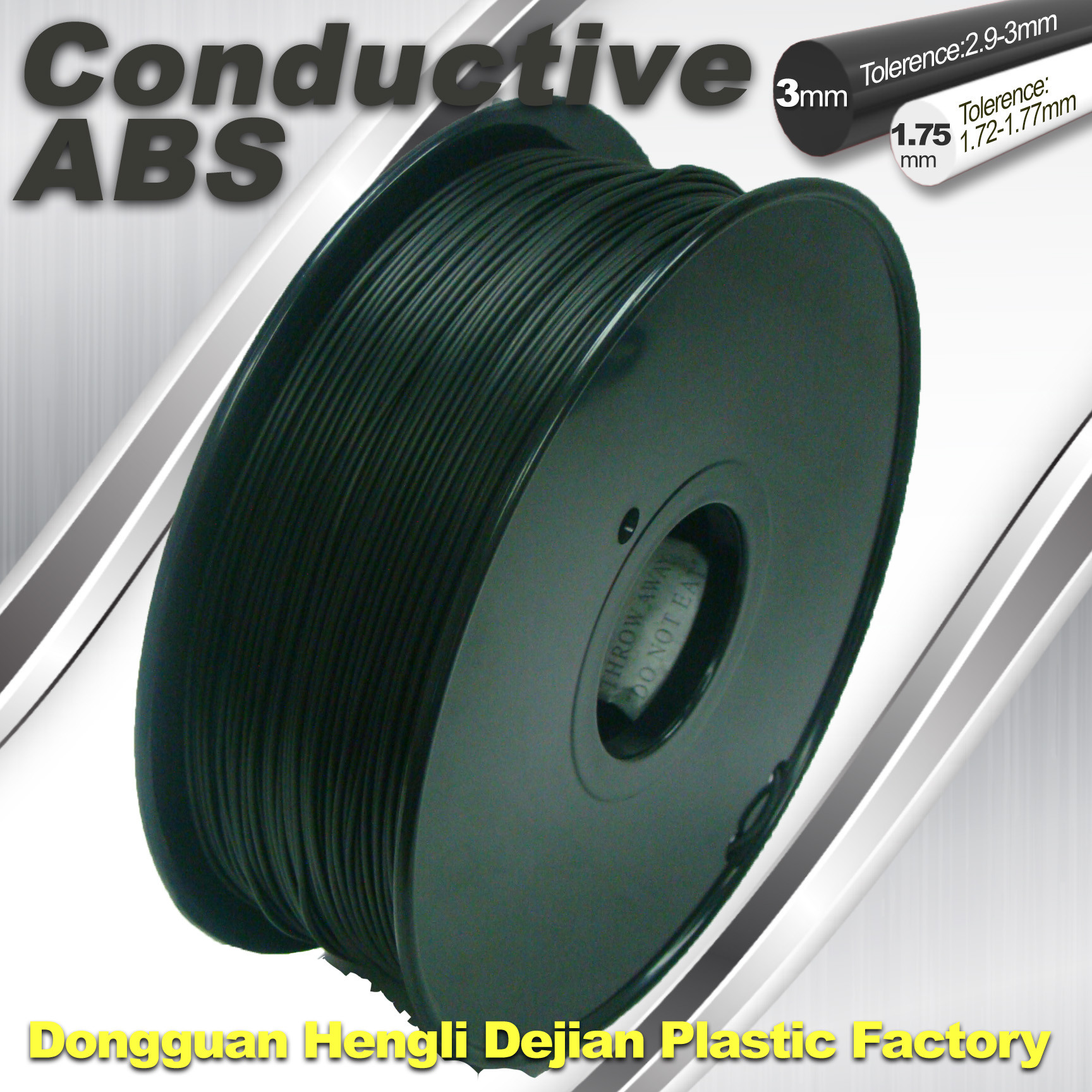 Wholesale ABS Conductive 3D Printer Filament 1.75mm / 3.0 mm from china suppliers