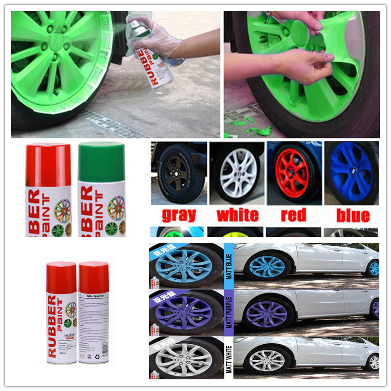 Wholesale Glossy Liquid Coating 400ml Rubber Spray Paint For Car Wheel from china suppliers