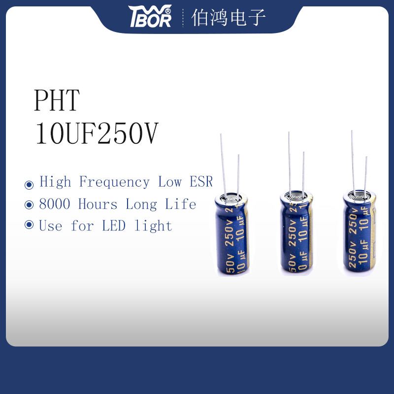 Wholesale Low ESR Aluminum Electrolytic Capacitor 10uf250v 8x16mm from china suppliers
