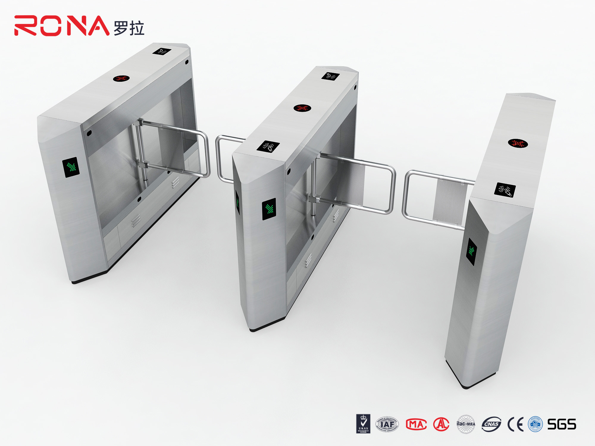 Wholesale Outdoor SUS304 Swing Barrier Turnstile Waterproof With Acrylic Arm from china suppliers