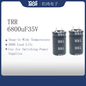 Wholesale 6800UF100V 25x30mm Snap In Capacitor UPS Switching Power Supplies from china suppliers