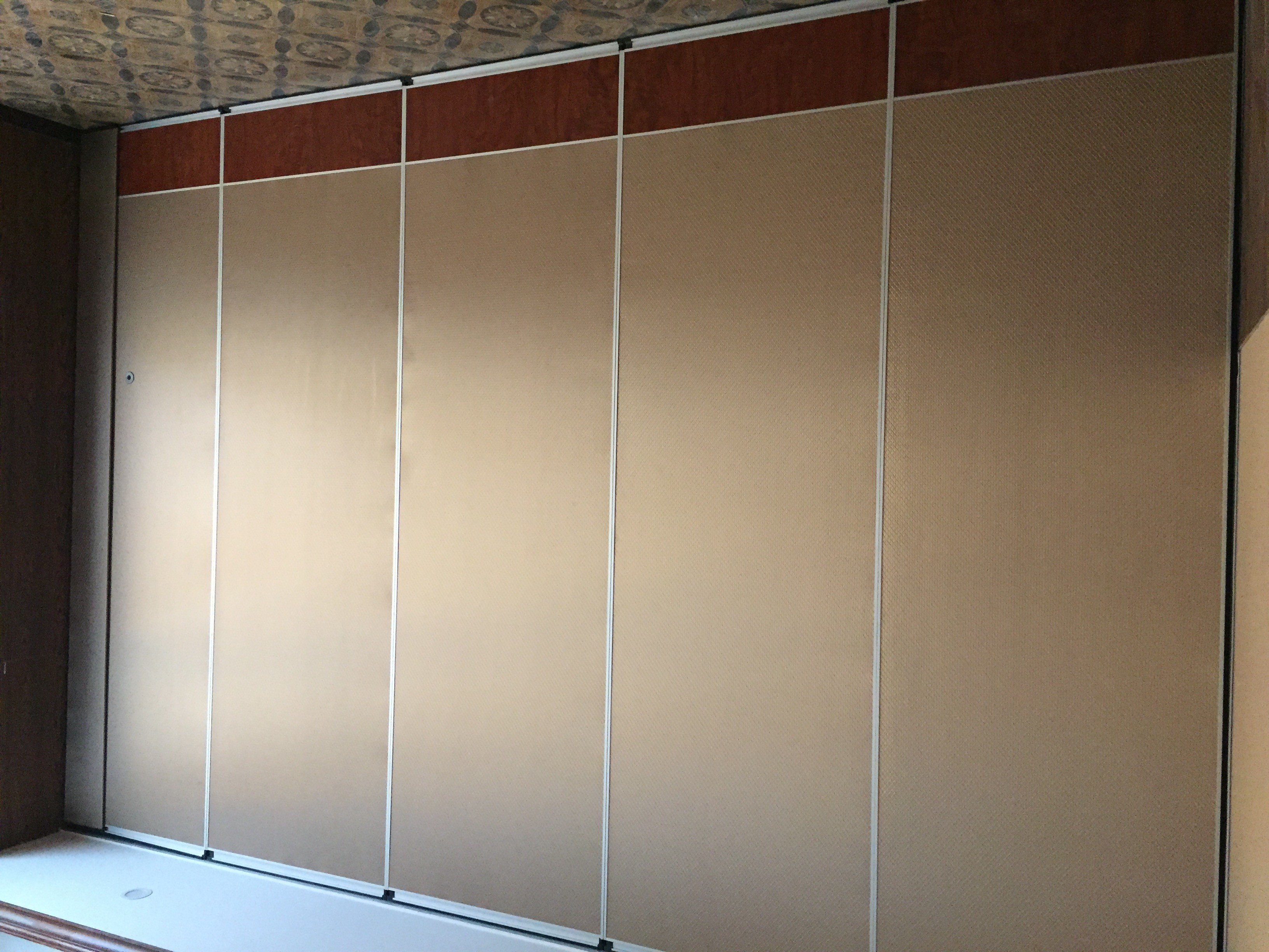 Wholesale Commercial Acoustic Operable Folding Partition Walls / 65mm Thickness Accordion Partition Walls from china suppliers