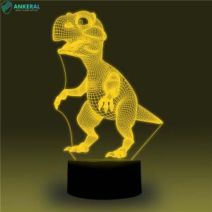Wholesale High Quality Customized Dinosaur 3D Acrylic Lamp APP Control for Kids from china suppliers