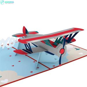 Wholesale Valentine’s Day Plane 3D Pop-up Card Best Impressing Card to Show Your Full Love for Him from china suppliers