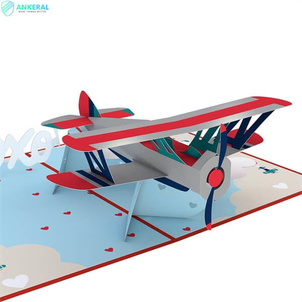 Buy cheap Valentine’s Day Plane 3D Pop-up Card Best Impressing Card to Show Your Full Love from wholesalers