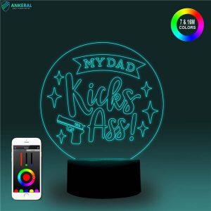 Smart Bluetooth APP 3D lamp Customized Father’s Day Gifts