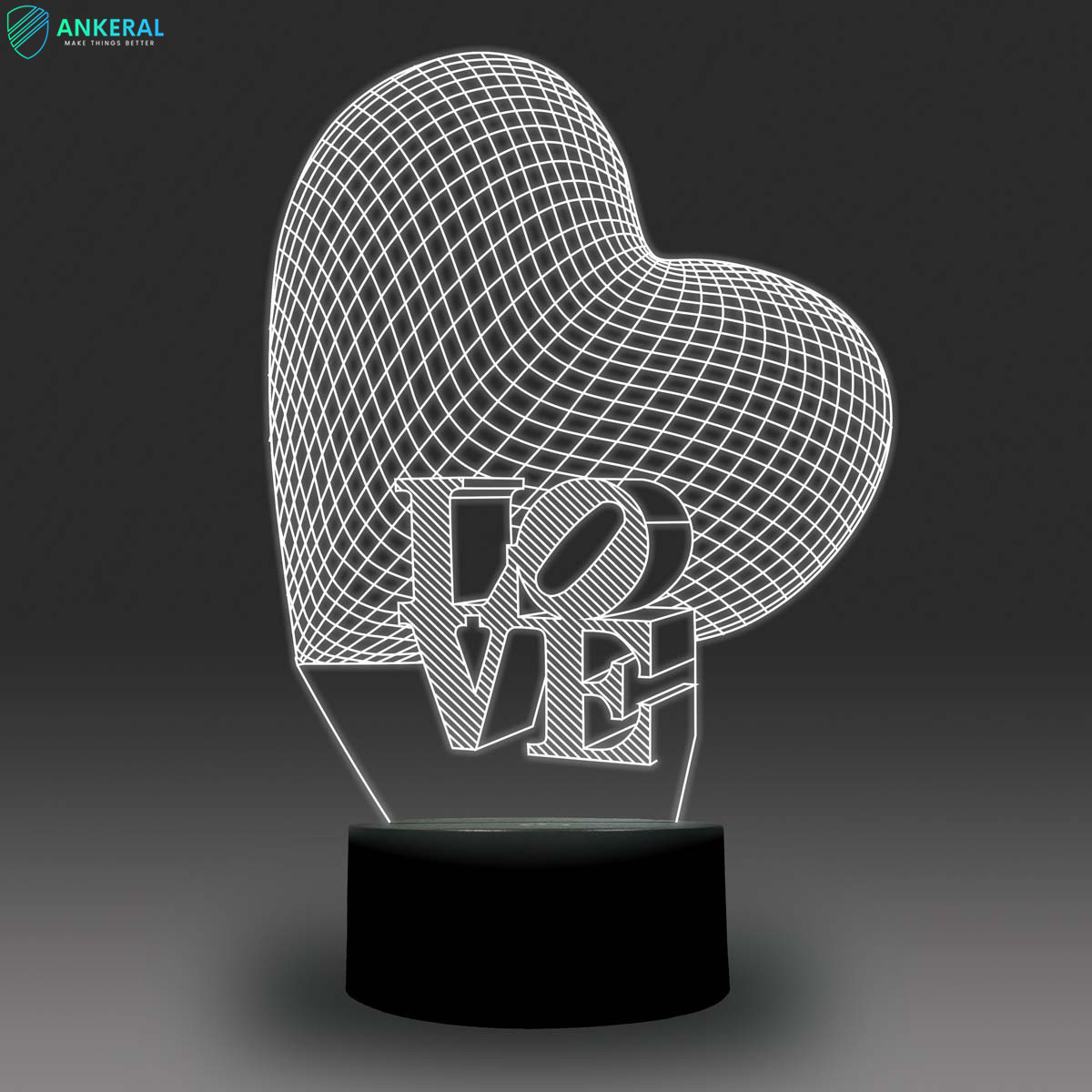 Wholesale Love Heart 3D Atmosphere Night Light Fantastic Creative New Designs from china suppliers