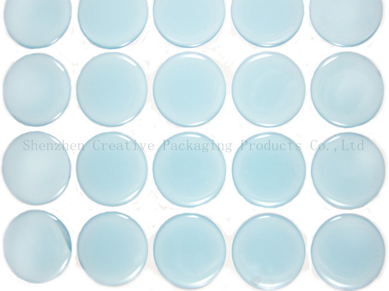 Wholesale 1" Blue Glow In The Dark Epoxy Adhesive Stickers from china suppliers