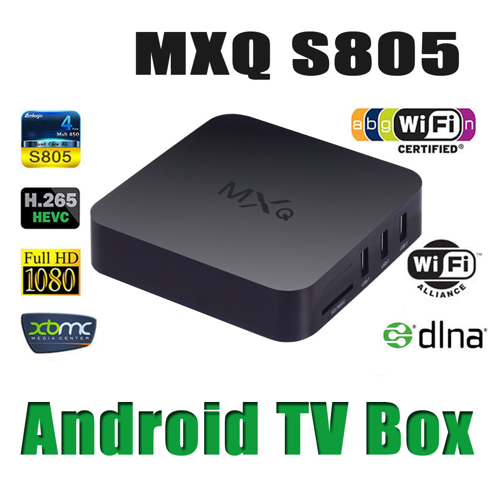 Wholesale MXQ Set Top BOX Amlogic S805 Quad-Core 1.5GHz 1GB+8GB Support 2.4G wireless mouse from china suppliers