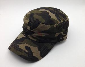 Wholesale Durable Camouflage Military Cadet Cap Pure Cotton 3d Embroidery Fitted from china suppliers