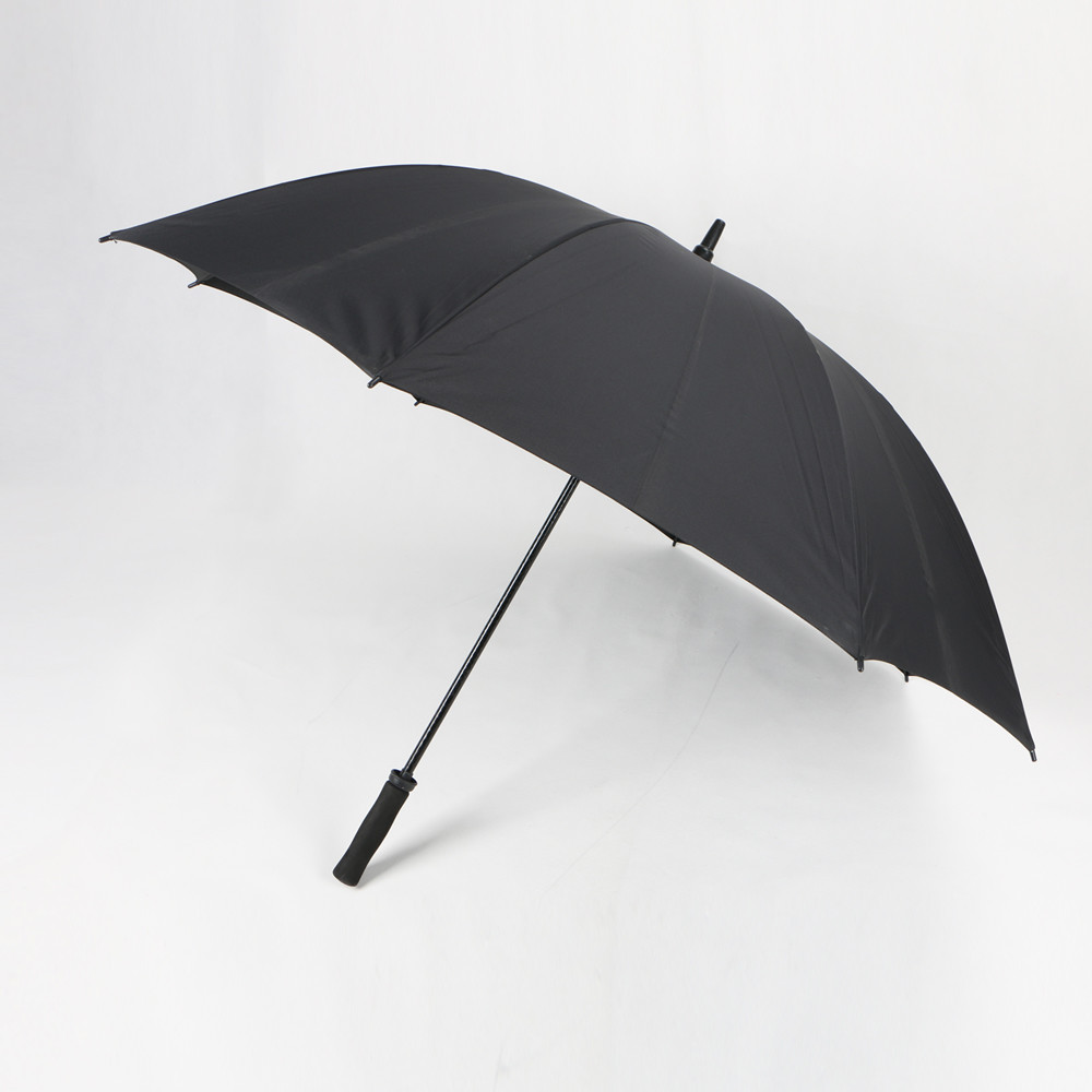 Quality Logo Printed Windproof Golf Umbrellas With Fiberglass Frame Ribs And EVA Handle for sale
