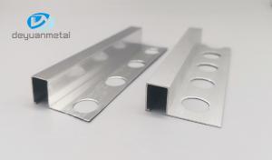 Wholesale Antierosion Chrome Square Edge Tile Trim 10mm Tempered T6 Alu6063 Material from china suppliers