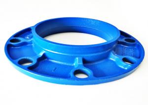 Wholesale C606 Grooved Cast Iron Flange Adapter , DN20mm Fire Sprinkler Pipe Welding from china suppliers