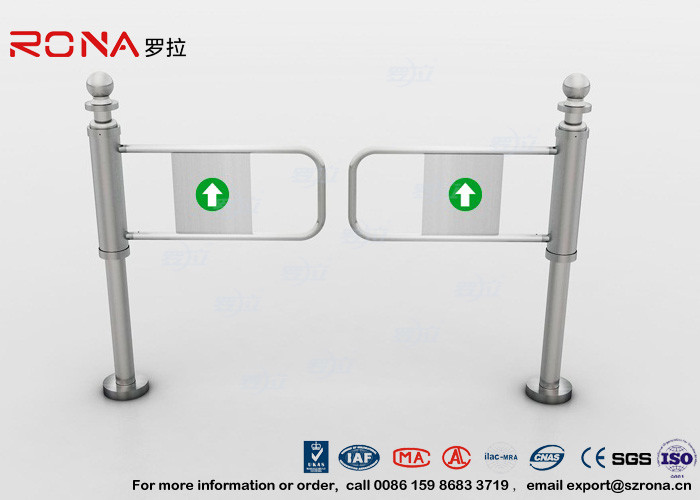 Wholesale 304 Stainless Steel Swing Barrier Gate Intelligent Manual Entry Turnstiles For Supermarket from china suppliers