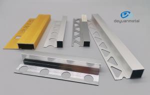 Wholesale ODM Aluminium 90 Degree Transition Trim , 2.7m Aluminum Tile Trim Profiles from china suppliers