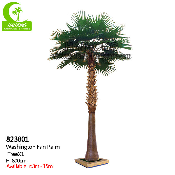 Wholesale Lifelike Firber Glass Trunk 8m Artificial Tropical Tree HAIHONG from china suppliers