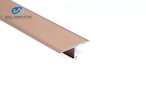 Wholesale 2.5m Aluminium T Slot Channel Black Anodized Corrosion Resistance Wearproof Rose Gold Color from china suppliers