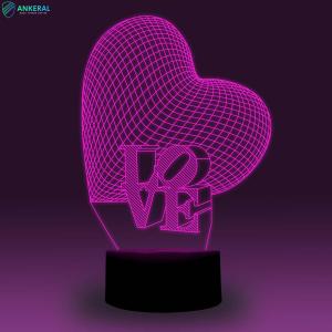 Wholesale Love Heart 3D Atmosphere Night Light Fantastic Creative New Designs from china suppliers