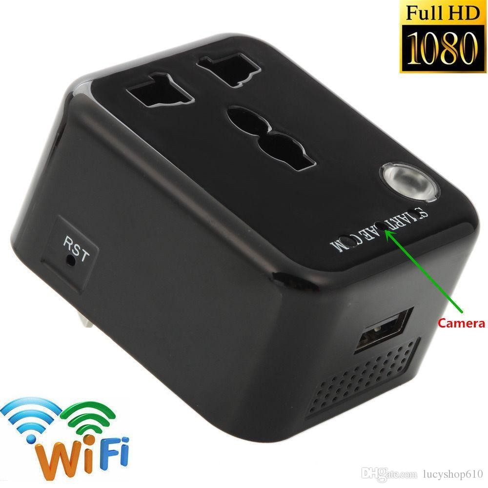 Wholesale 1080P HD No Hole Mini DV Spy Hidden Camera DVR USB Camera Charger AC power Adapter Motion Detection Plug Record Cam from china suppliers