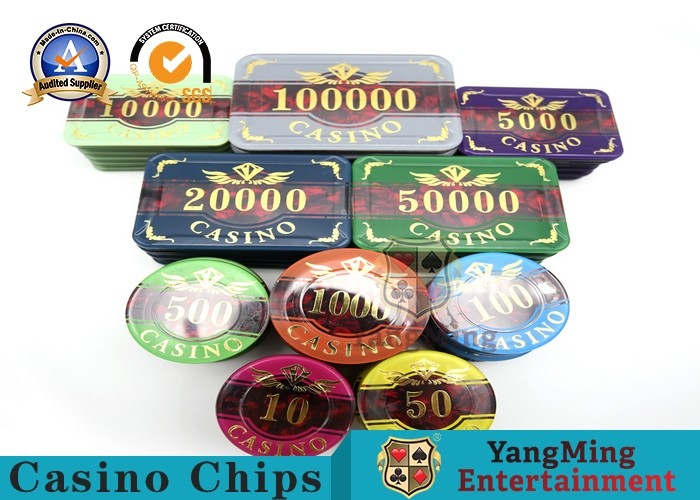 Wholesale Aluminum Case Casino Poker Chip Set 3.3mm Thickness Elegant Patterns And Bright Color from china suppliers