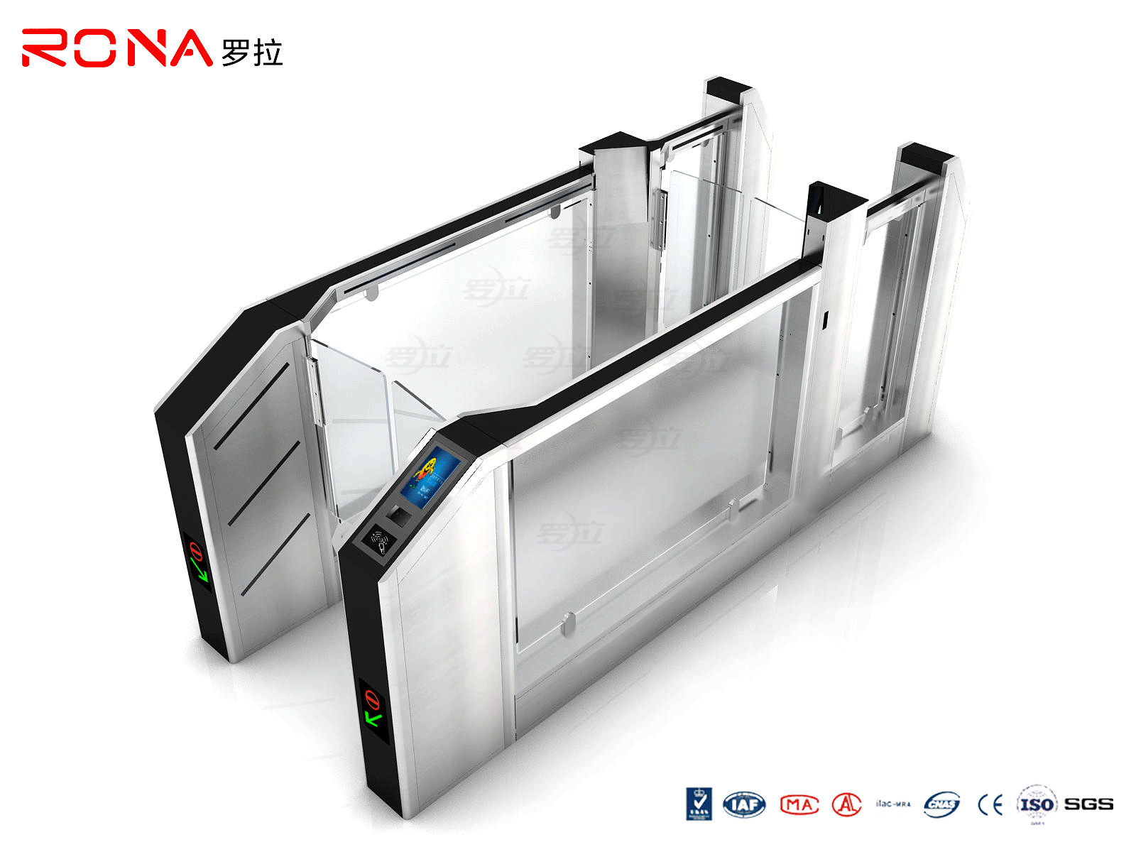 Buy cheap Auto Turnstiles Gate With E-Passport Authentication And Biometrics Verification from wholesalers