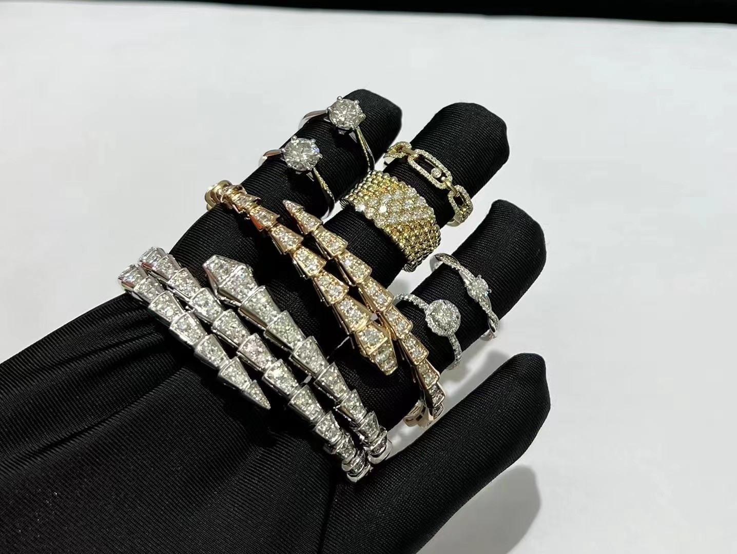 Wholesale Quality Gold Jewelry Luxury Manufacturer Diamond Ring In White Gold bracelet in white gold brand jewelry from china suppliers