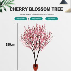 Wholesale Plastic Artificial Cherry Blossom Tree Decoration Plant For Reception Center from china suppliers