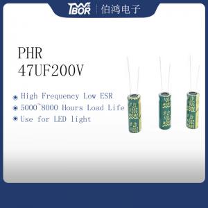 Wholesale ISO14001 High Frequency Electrolytic Capacitor 47UF 200V 5000 Hours Lifetime from china suppliers