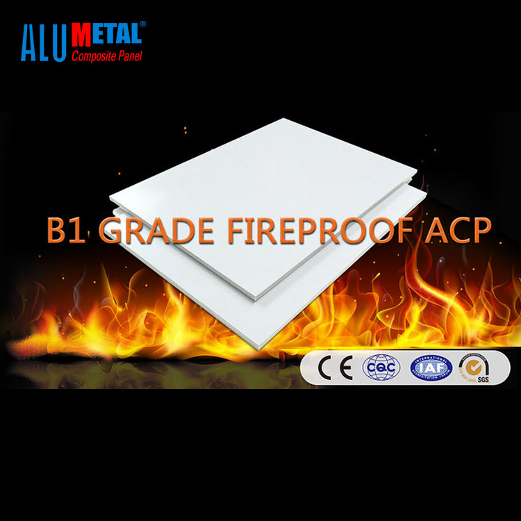 Wholesale B1 Grade Fireproof 6mm Aluminum Composite Panels Decorative Aluminum Wall Panels from china suppliers
