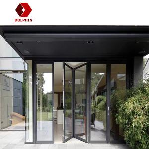 Wholesale Anodized Aluminum Folding Glass Doors Kitchen Custom Aluminum Bi Fold Doors from china suppliers