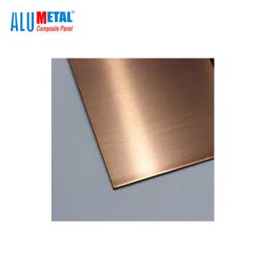 Wholesale 3mm Copper Sandwich Metal Composite Panel Aluminum Cladding Anodized Finish from china suppliers