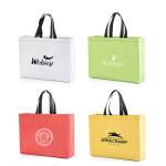 PLA Compostable Non Woven Fabric Shopping Bags Custom Designed For Grocery