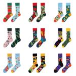 OEM Ab Contrast Cartoon Novelty Women Crew Socks Creativity Custom Design Socks